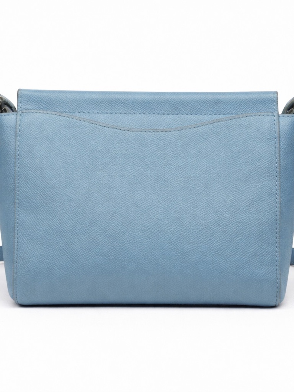 Rebecca Minkoff Blue Leather Crossbody Bag Silver Hardware Adjustable Strap - Picture 2 of 9